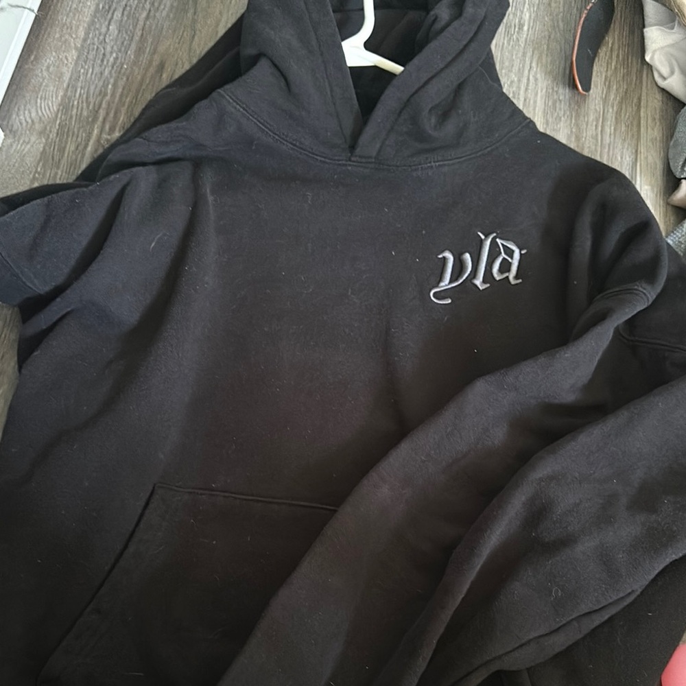 Black Hoodie with Embroidered Logo